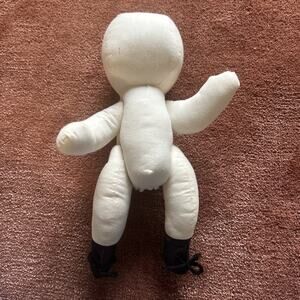 New Hand Made Cloth Waldorf Style Doll Amish Unfinished 13.5 inches Jointed